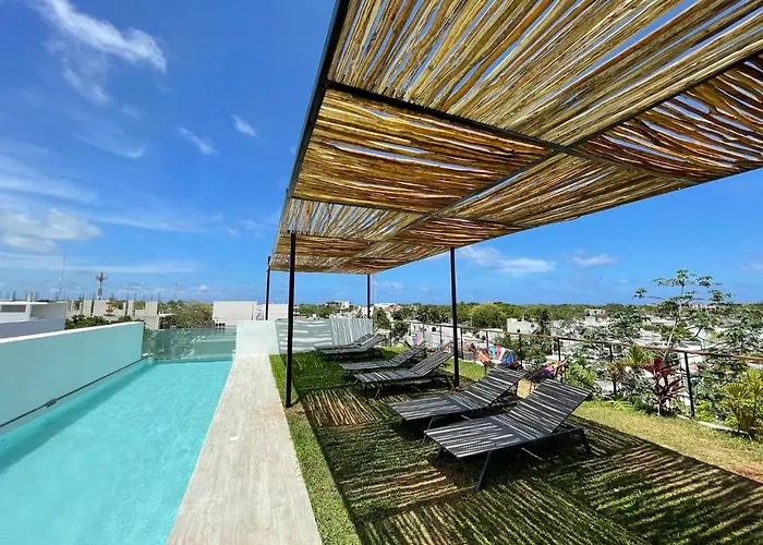 Katalox Jungle Lofts By Simply Comfort Centre Rooftop Patio & Pool * Tulum